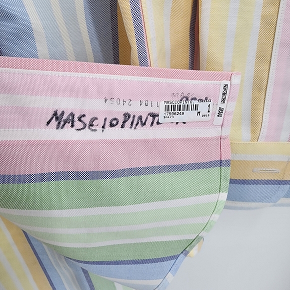 Brooks Brothers 346 Pastel Striped Button Down Shirt - Picture 6 of 9